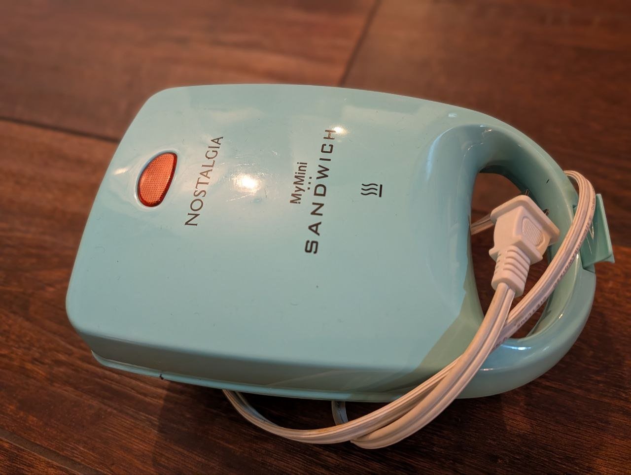 Sanduicheira Elétrica Mini Nostalgia Azul Turquesa