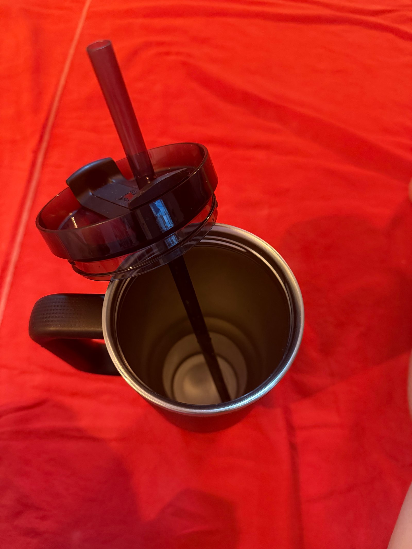 Copo Térmico Stanley 1,18L Preto com Alça e Canudo