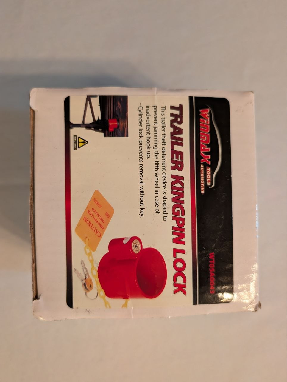 Trava de Segurança para Pino Rei de Carreta (Kingpin Lock) Winmax - Na Caixa