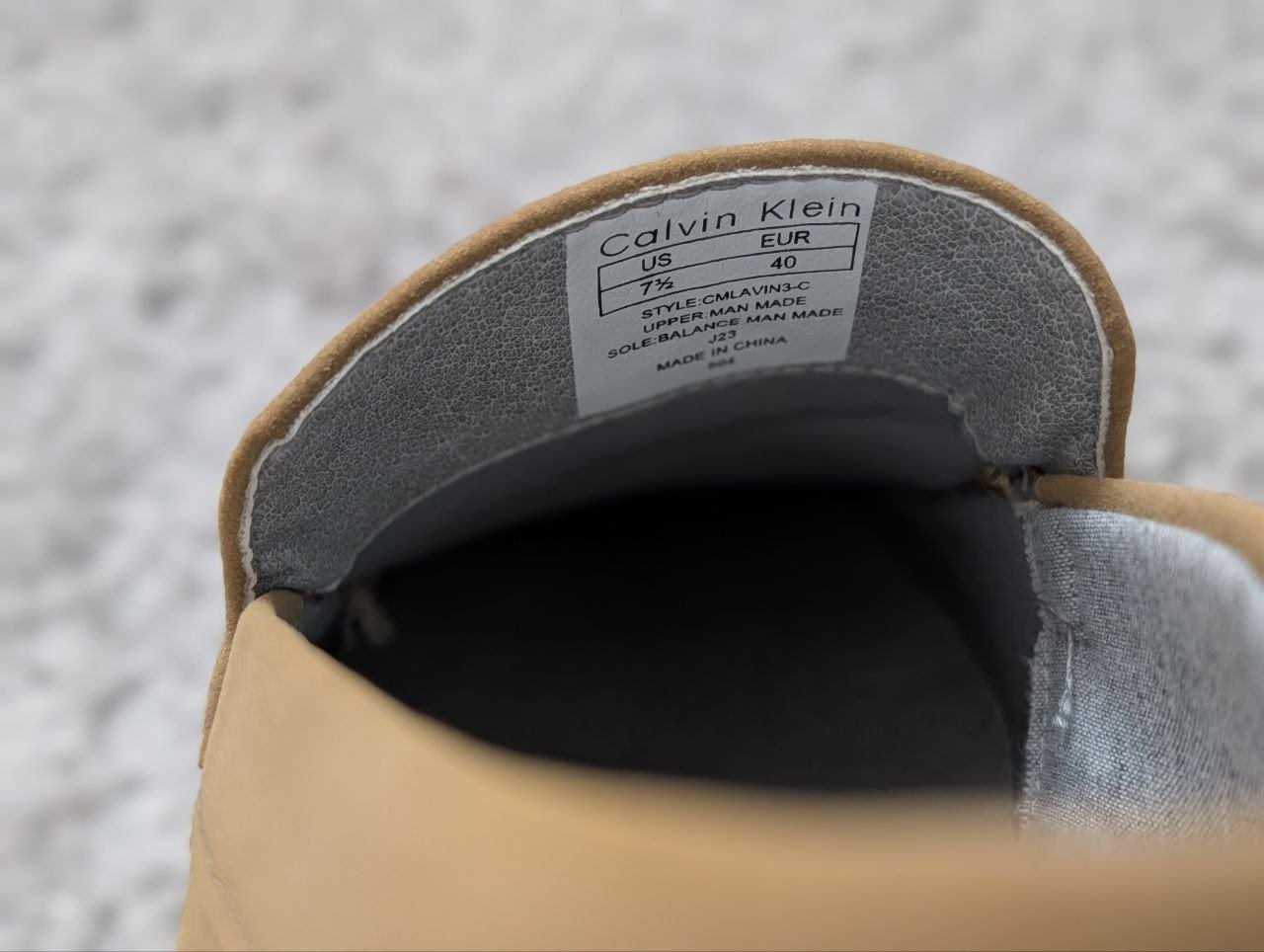 Mocassim Calvin Klein Caramelo Tamanho US 7/5 - Novo - Nunca usado