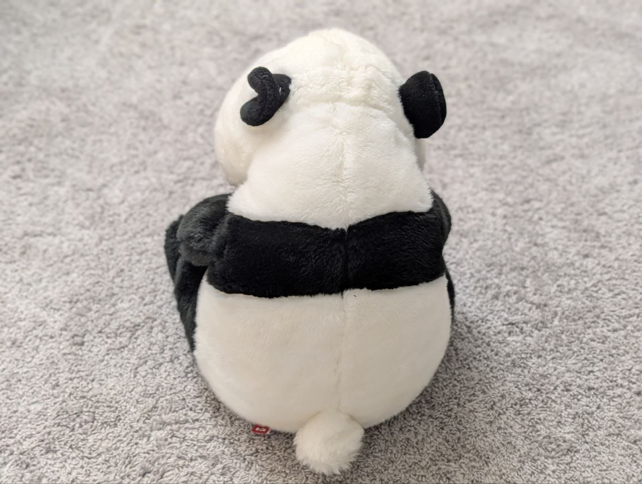 Urso Panda de Pelúcia Fofinho Preto e Branco