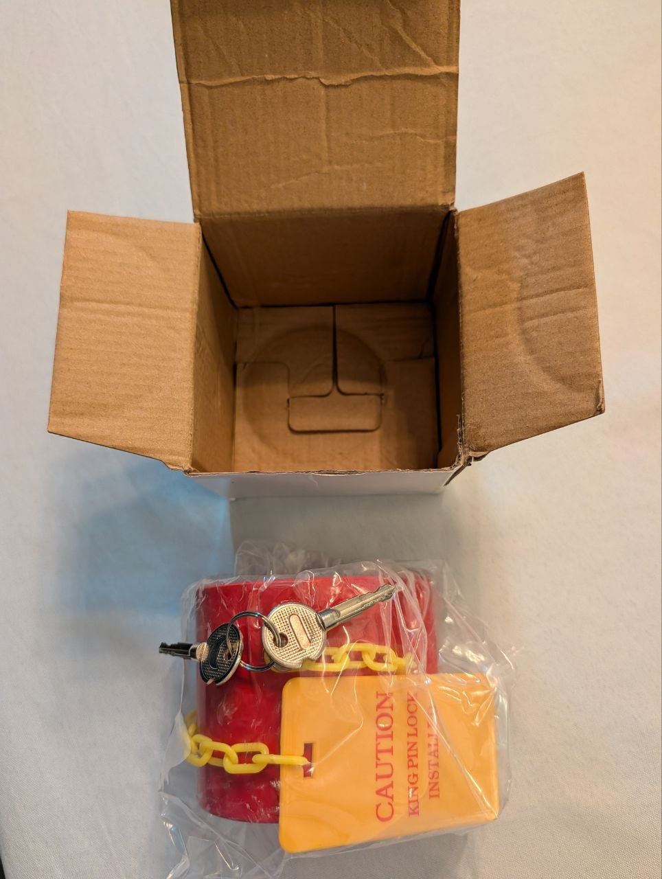 Trava de Segurança para Pino Rei de Carreta (Kingpin Lock) Winmax - Na Caixa